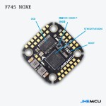 HOT JHEMCU F745 Mini Flight Controller Stack MPU6000 F745 NOXE Flight Controller BL32 45A 60A 4in1 ESC 3-6S 20X20mm for Drones